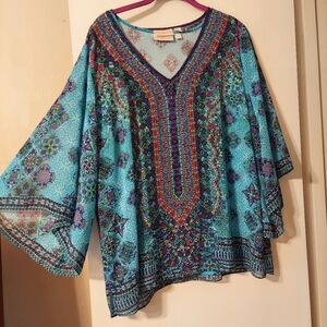 Belle by Kim Gravel V-neck Blouse (2 pc)